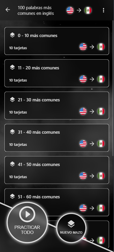 Idioma Flash App Screenshot